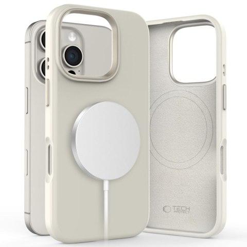TECH-PROTECT SILICONE PURE MAGSAFE IPHONE 16 PRO COSMIC LATTE Tech-Protect
