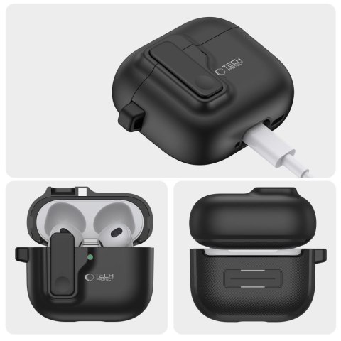 TECH-PROTECT SLIM HOOK APPLE AIRPODS 4 BLACK Tech-Protect
