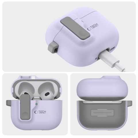 TECH-PROTECT SLIM HOOK APPLE AIRPODS 4 LAVENDER Tech-Protect