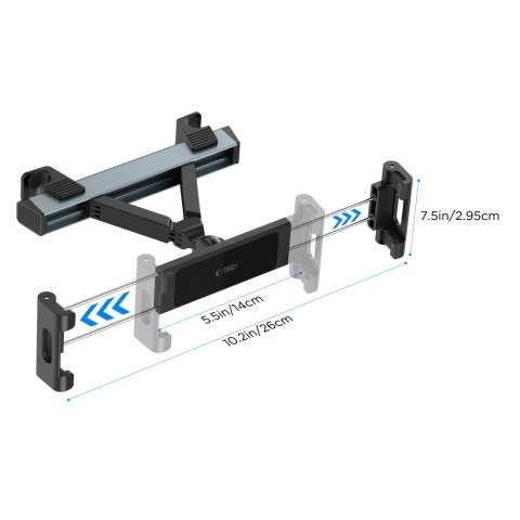 TECH-PROTECT V3 HEADREST CAR MOUNT FOR TABLET BLACK Tech-Protect