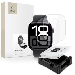 FOLIA HYDROŻELOWA TECH-PROTECT SUPREME SET+ 2-PACK APPLE WATCH 10 / 11 (42 MM) CLEAR Tech-Protect