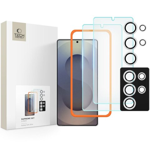 SZKŁO HARTOWANE TECH-PROTECT SUPREME SET 3-PACK GALAXY S25 ULTRA CLEAR Tech-Protect