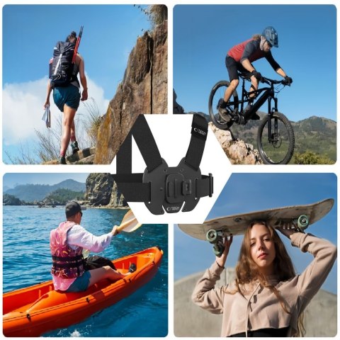 TECH-PROTECT GA100 CHEST MOUNT GOPRO / DJI BLACK Tech-Protect