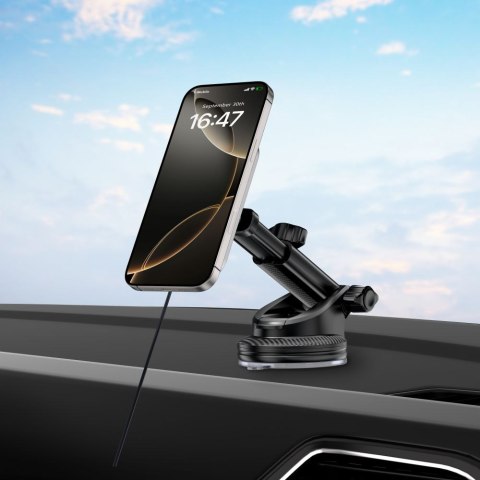 TECH-PROTECT MM15W-V9 MAGNETIC MAGSAFE DASHBOARD & VENT CAR MOUNT WIRELESS CHARGER 15W BLACK Tech-Protect