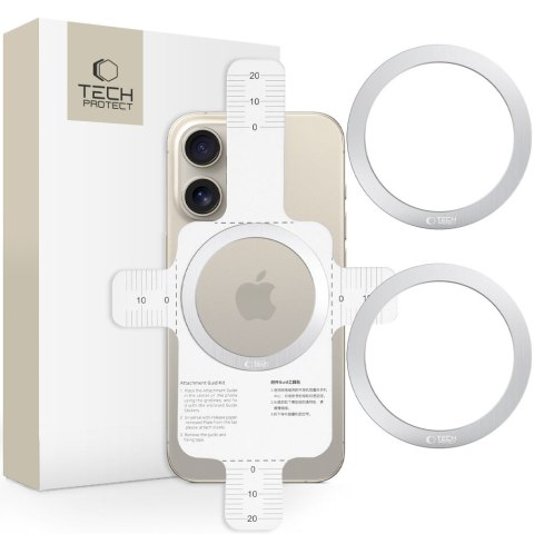 TECH-PROTECT MMP-110 2IN1 MAGNETIC MAGSAFE RING SILVER & SILVER Tech-Protect