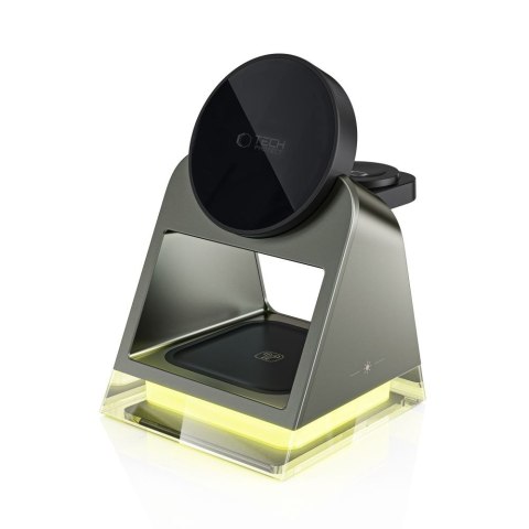 TECH-PROTECT QI15W-A43 3IN1 MAGNETIC MAGSAFE WIRELESS CHARGER BLACK Tech-Protect