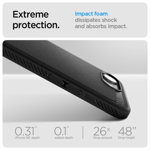 SPIGEN RUGGED ARMOR MAG MAGSAFE IPHONE 16E / 17E MATTE BLACK Spigen