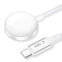 TECH-PROTECT MC02 ULTRABOOST MAGNETIC CHARGER TYPE-C CABLE 100CM APPLE WATCH WHITE Tech-Protect