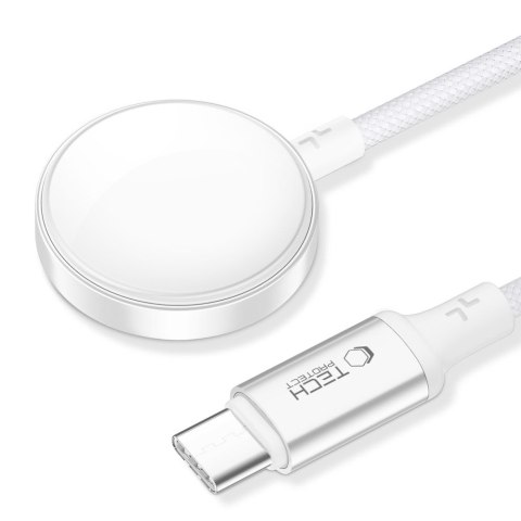 TECH-PROTECT MC02 ULTRABOOST MAGNETIC CHARGER TYPE-C CABLE 100CM APPLE WATCH WHITE Tech-Protect