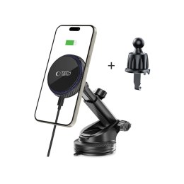 TECH-PROTECT MM15W-V4 MAGNETIC MAGSAFE DASHBOARD & VENT CAR MOUNT WIRELESS CHARGER 15W BLACK Tech-Protect