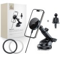 TECH-PROTECT MM15W-V5 MAGNETIC MAGSAFE DASHBOARD & VENT CAR MOUNT WIRELESS CHARGER 15W BLACK/BLACK Tech-Protect