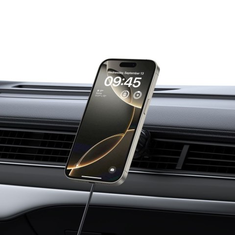 TECH-PROTECT MM15W-V5 MAGNETIC MAGSAFE DASHBOARD & VENT CAR MOUNT WIRELESS CHARGER 15W BLACK/BLACK Tech-Protect