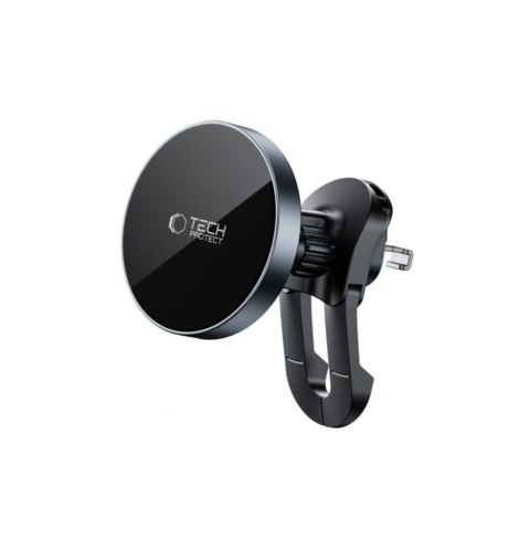 TECH-PROTECT MM15W-V5 MAGNETIC MAGSAFE STABLE VENT CAR MOUNT WIRELESS CHARGER 15W BLACK/BLACK Tech-Protect