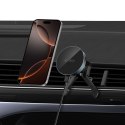 TECH-PROTECT MM15W-V5 MAGNETIC MAGSAFE STABLE VENT CAR MOUNT WIRELESS CHARGER 15W BLACK/BLACK Tech-Protect
