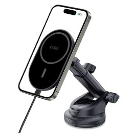 TECH-PROTECT MM15W-V6 MAGNETIC MAGSAFE DASHBOARD & VENT CAR MOUNT WIRELESS CHARGER 15W BLACK/BLACK Tech-Protect