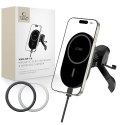 TECH-PROTECT MM15W-V6 MAGNETIC MAGSAFE STABLE VENT CAR MOUNT WIRELESS CHARGER 15W BLACK/BLACK Tech-Protect