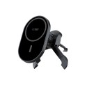 TECH-PROTECT MM15W-V6 MAGNETIC MAGSAFE STABLE VENT CAR MOUNT WIRELESS CHARGER 15W BLACK/BLACK Tech-Protect