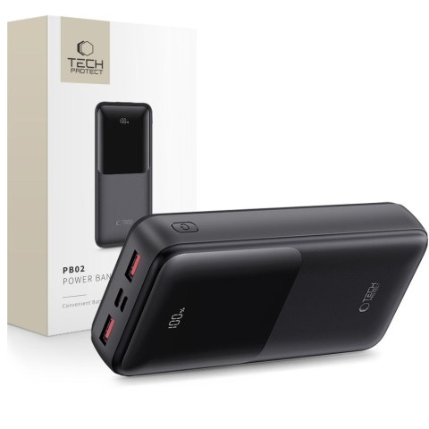 TECH-PROTECT PB02 POWER BANK 20000MAH 22.5W BLACK Tech-Protect