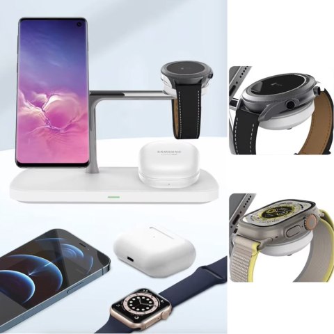 TECH-PROTECT QI15W-A45 3IN1 MAGNETIC MAGSAFE WIRELESS CHARGER BLACK Tech-Protect