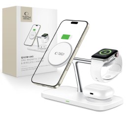 TECH-PROTECT QI15W-A45 3IN1 MAGNETIC MAGSAFE WIRELESS CHARGER WHITE Tech-Protect