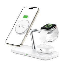TECH-PROTECT QI15W-A45 3IN1 MAGNETIC MAGSAFE WIRELESS CHARGER WHITE Tech-Protect