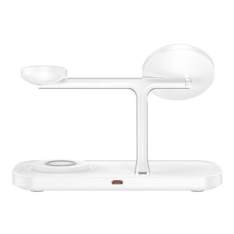 TECH-PROTECT QI15W-A45 3IN1 MAGNETIC MAGSAFE WIRELESS CHARGER WHITE Tech-Protect