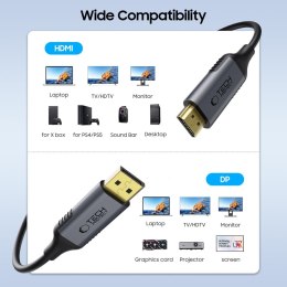 TECH-PROTECT ULTRABOOST CABLE DISPLAYPORT TO HDMI 2.0 4K 60HZ 200CM BLACK Tech-Protect