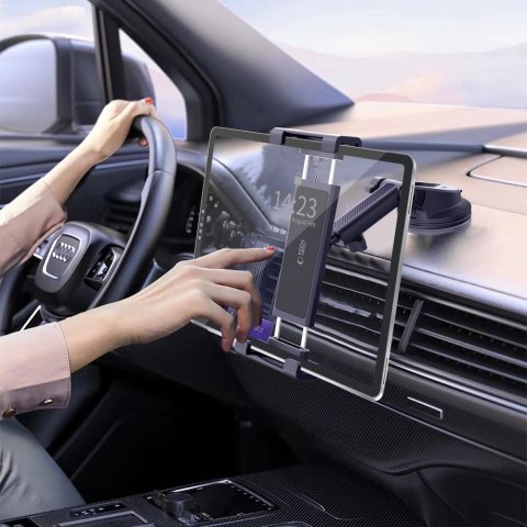 TECH-PROTECT V4 UNIVERSAL WINDSHIELD & DASHBOARD CAR MOUNT FOR TABLET BLACK Tech-Protect