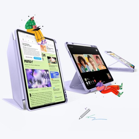 ESR FLIP HYBRID IPAD AIR 13" 1 / 2 / 3 / 2024-2026 PURPLE ESR