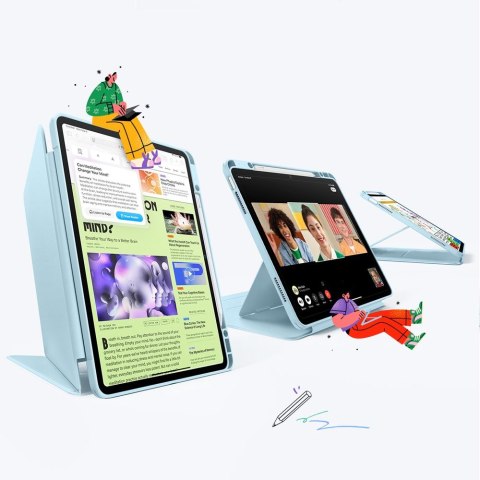 ESR FLIP HYBRID IPAD AIR 13" 1 / 2 / 3 / 2024-2026 SKY BLUE ESR