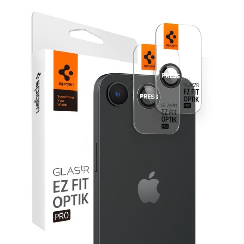 OSŁONA APARATU SPIGEN OPTIK PRO GLAS.TR "EZ FIT" CAMERA PROTECTOR 2-PACK IPHONE 16E / 17E BLACK Spigen