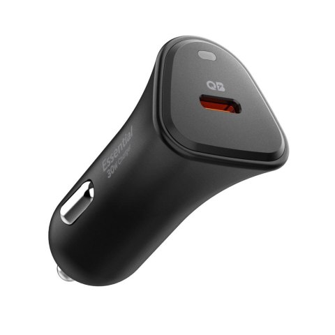 SPIGEN ESSENTIAL EV301 1-PORT CAR CHARGER 30W BLACK Spigen