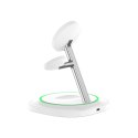 TECH-PROTECT QI15W-A46 3IN1 MAGNETIC MAGSAFE WIRELESS CHARGER WHITE Tech-Protect