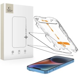 SZKŁO HARTOWANE TECH-PROTECT QUICK SET+ 2-PACK IPHONE 13 / 13 PRO / 14 / 16E / 17E BLACK Tech-Protect