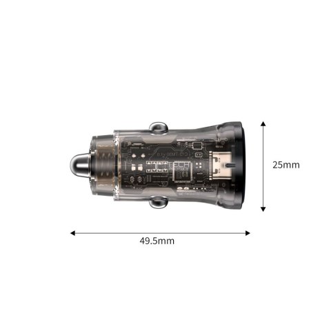 TECH-PROTECT CC01 2-PORT CAR CHARGER PD 45W / QC3.0 BLACK Tech-Protect
