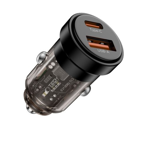 TECH-PROTECT CC03 2-PORT CAR CHARGER PD 30W / QC3.0 BLACK Tech-Protect