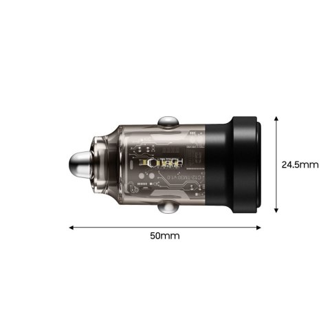 TECH-PROTECT CC03 2-PORT CAR CHARGER PD 30W / QC3.0 BLACK Tech-Protect