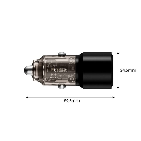 TECH-PROTECT CC03 2-PORT CAR CHARGER PD 95W / QC3.0 BLACK Tech-Protect