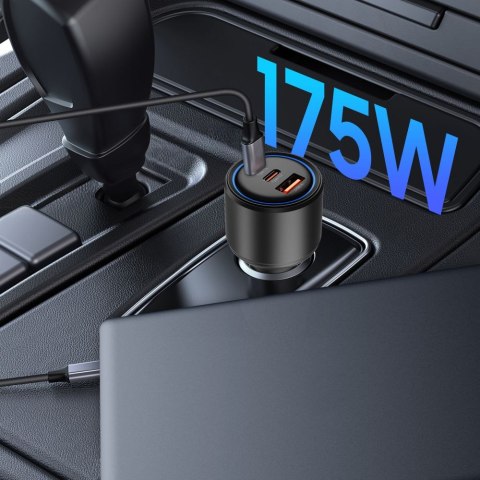 TECH-PROTECT CC04 3-PORT CAR CHARGER PD 175W BLACK Tech-Protect