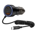 TECH-PROTECT CC05 2-PORT CAR CHARGER PD 60W + CABLE BLACK Tech-Protect