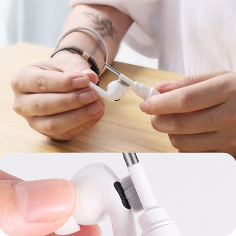 TECH-PROTECT CS02 CLEANER SET 3IN1 FOR EARPHONE WHITE Tech-Protect
