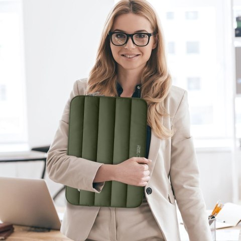 TECH-PROTECT FLUFFY LAPTOP 13-14 ARMY GREEN Tech-Protect