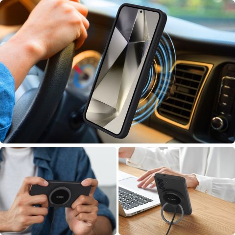 TECH-PROTECT LIQUID SILICONE MAGSAFE GALAXY S25 EDGE BLACK Tech-Protect
