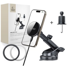 TECH-PROTECT MM15W-V10 MAGNETIC MAGSAFE DASHBOARD & VENT CAR MOUNT WIRELESS CHARGER 15W BLACK Tech-Protect
