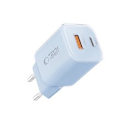 TECH-PROTECT NCM33 2-PORT NETWORK CHARGER PD 33W / QC3.0 BABY BLUE Tech-Protect
