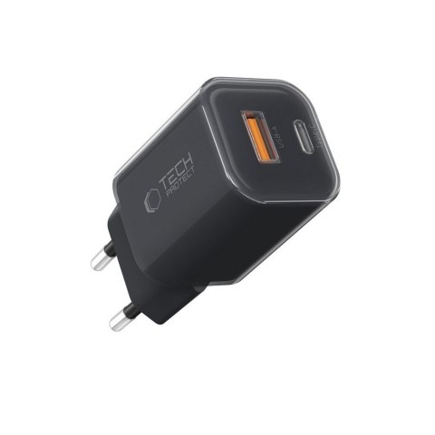 TECH-PROTECT NCM33 2-PORT NETWORK CHARGER PD 33W / QC3.0 BLACK Tech-Protect