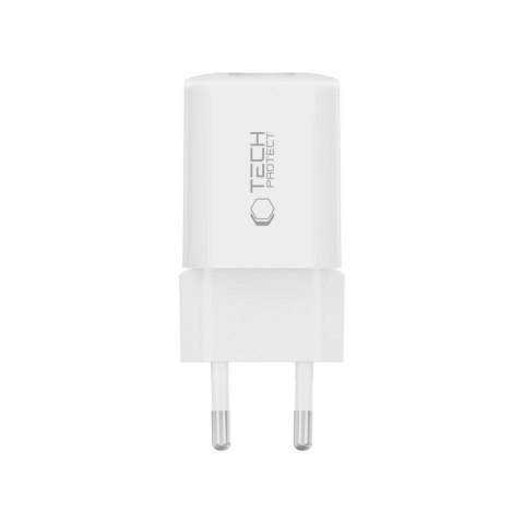TECH-PROTECT NCM33 2-PORT NETWORK CHARGER PD 33W / QC3.0 WHITE Tech-Protect