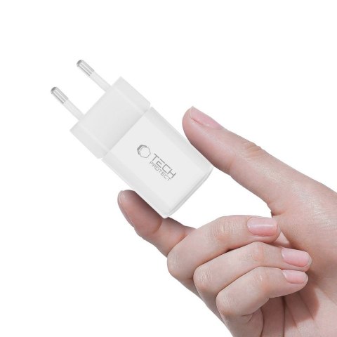 TECH-PROTECT NCM33 2-PORT NETWORK CHARGER PD 33W / QC3.0 WHITE Tech-Protect