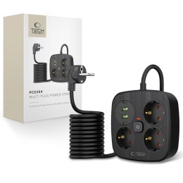 TECH-PROTECT PCS3X4 POWER STRIP 2 USB & 2 TYPE-C & 3 SOCKET 200CM BLACK Tech-Protect