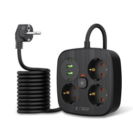 TECH-PROTECT PCS3X4 POWER STRIP 2 USB & 2 TYPE-C & 3 SOCKET 200CM BLACK Tech-Protect